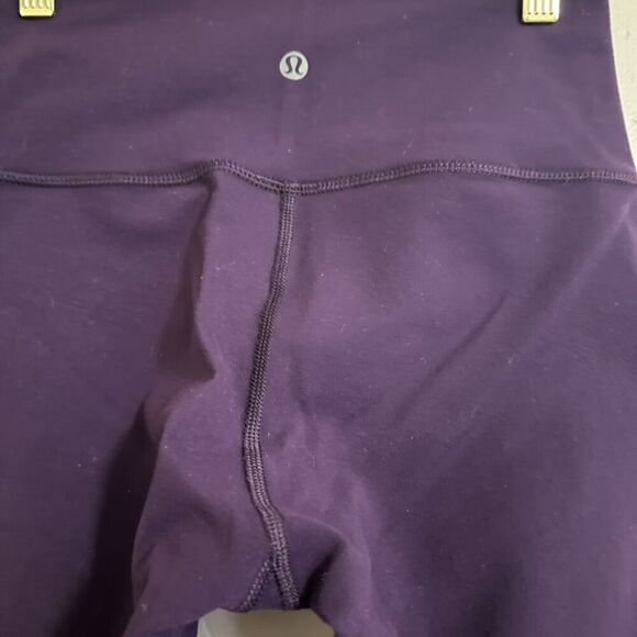 Lululemon Wunder Under Leggings Women's 6 Dark Purple Stretch Activewear Gym - Picture 5 of 5